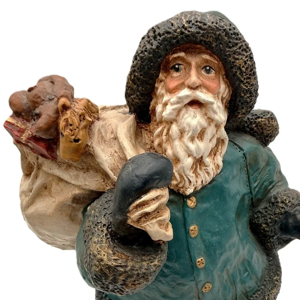 Vintage 1992 Delpha Jensen Artist Folk Art Santa 10